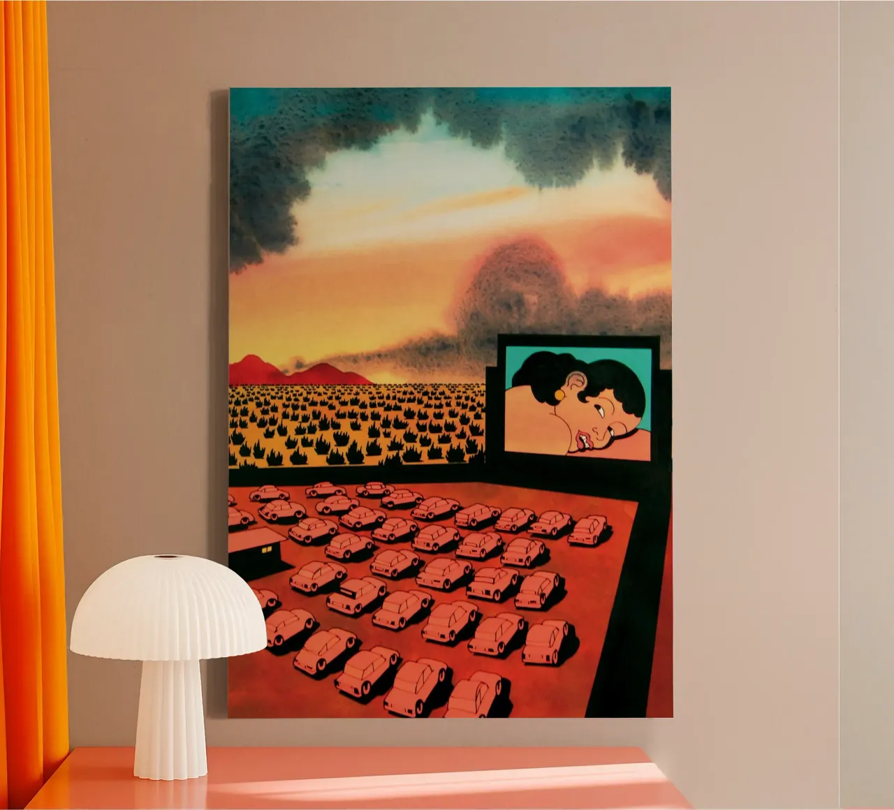 Ken Price openluchtbioscoop canvas met Baklijst van Marcobarshop