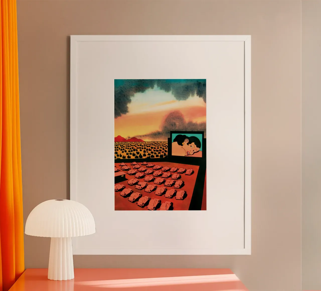 Cinema all'aperto Ken Price poster da Marcobarshop