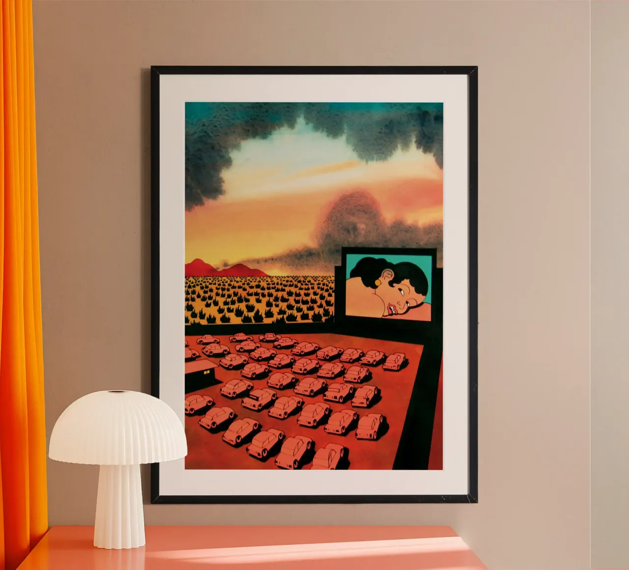 Cinema all'aperto Ken Price poster da Marcobarshop