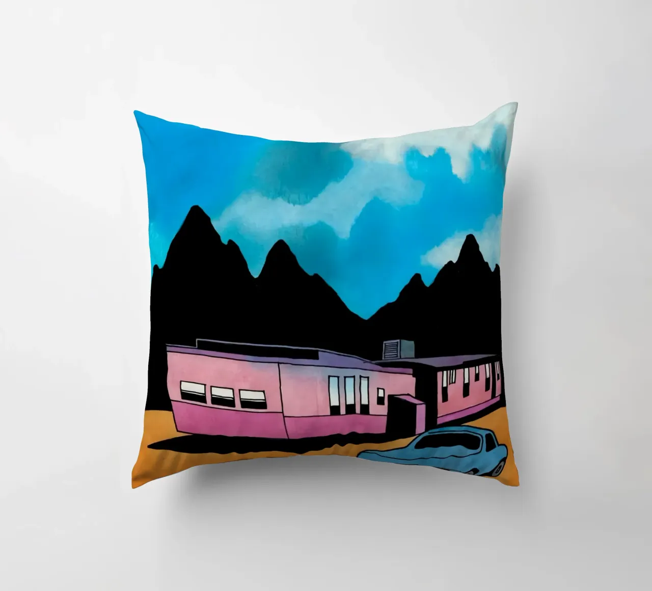 Ken Price Unrealistic Recluse decorative cushion by Marcobarshop