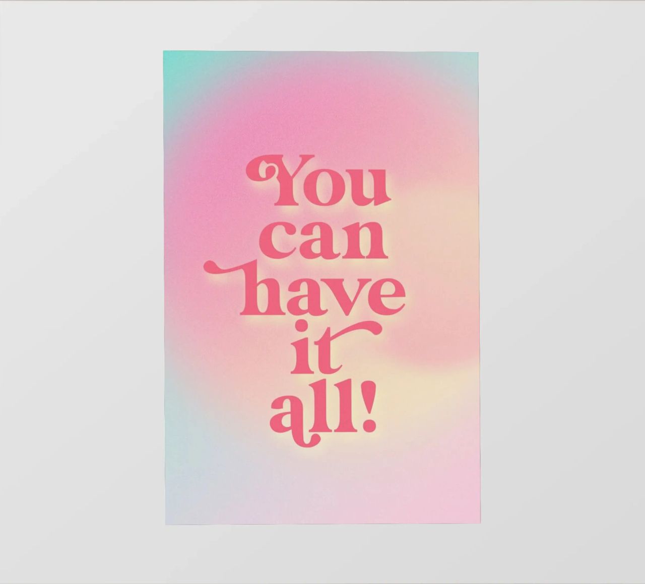 You Can Have It All telo in pvc da neon* fotografie