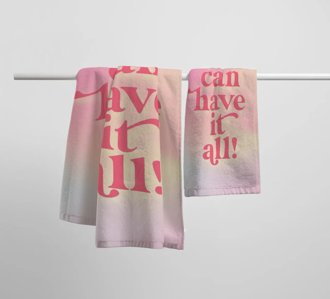 You Can Have It All asciugamano da bagno da neon* fotografie