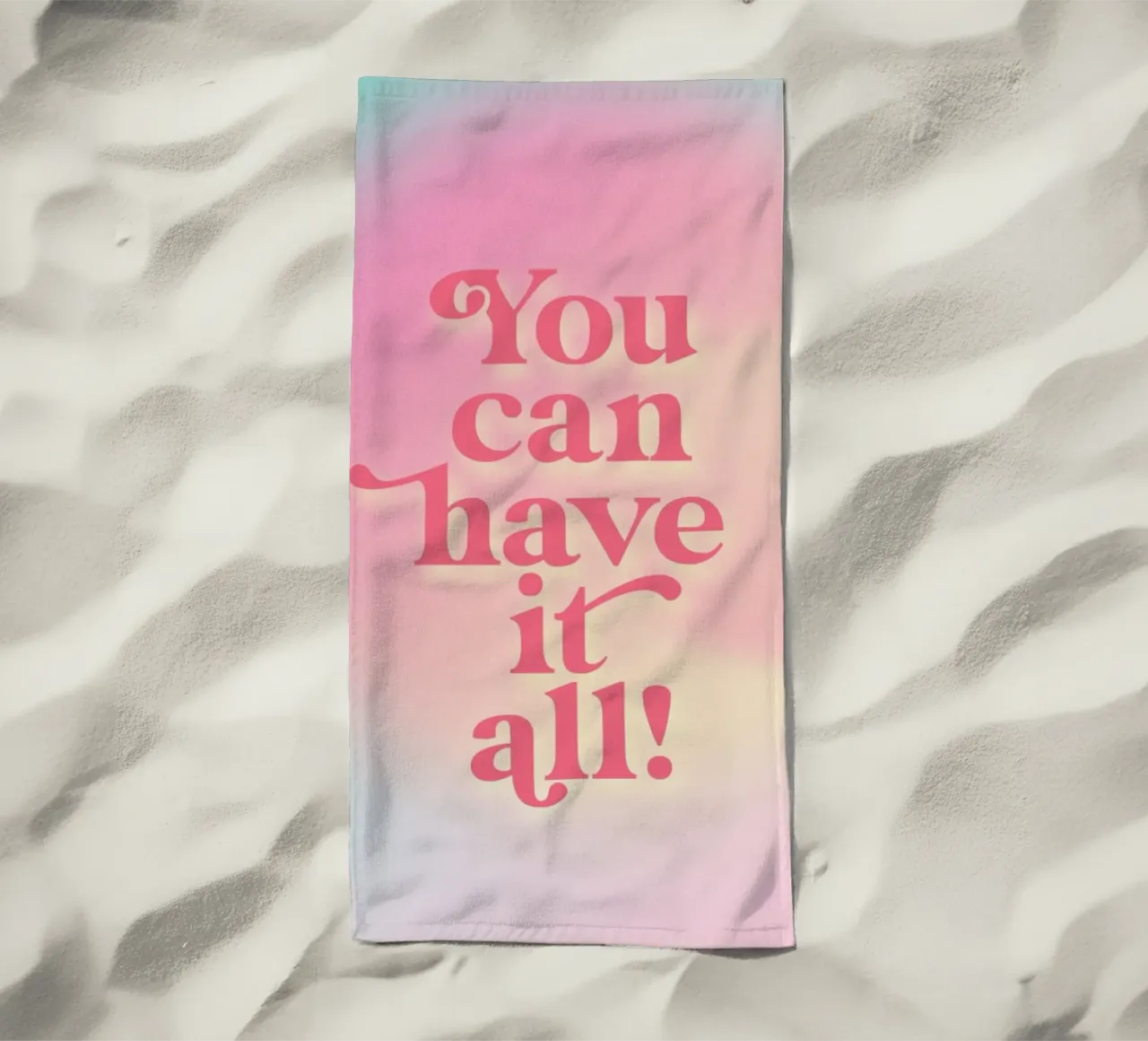 You Can Have It All toalla de playa de neon* fotografie