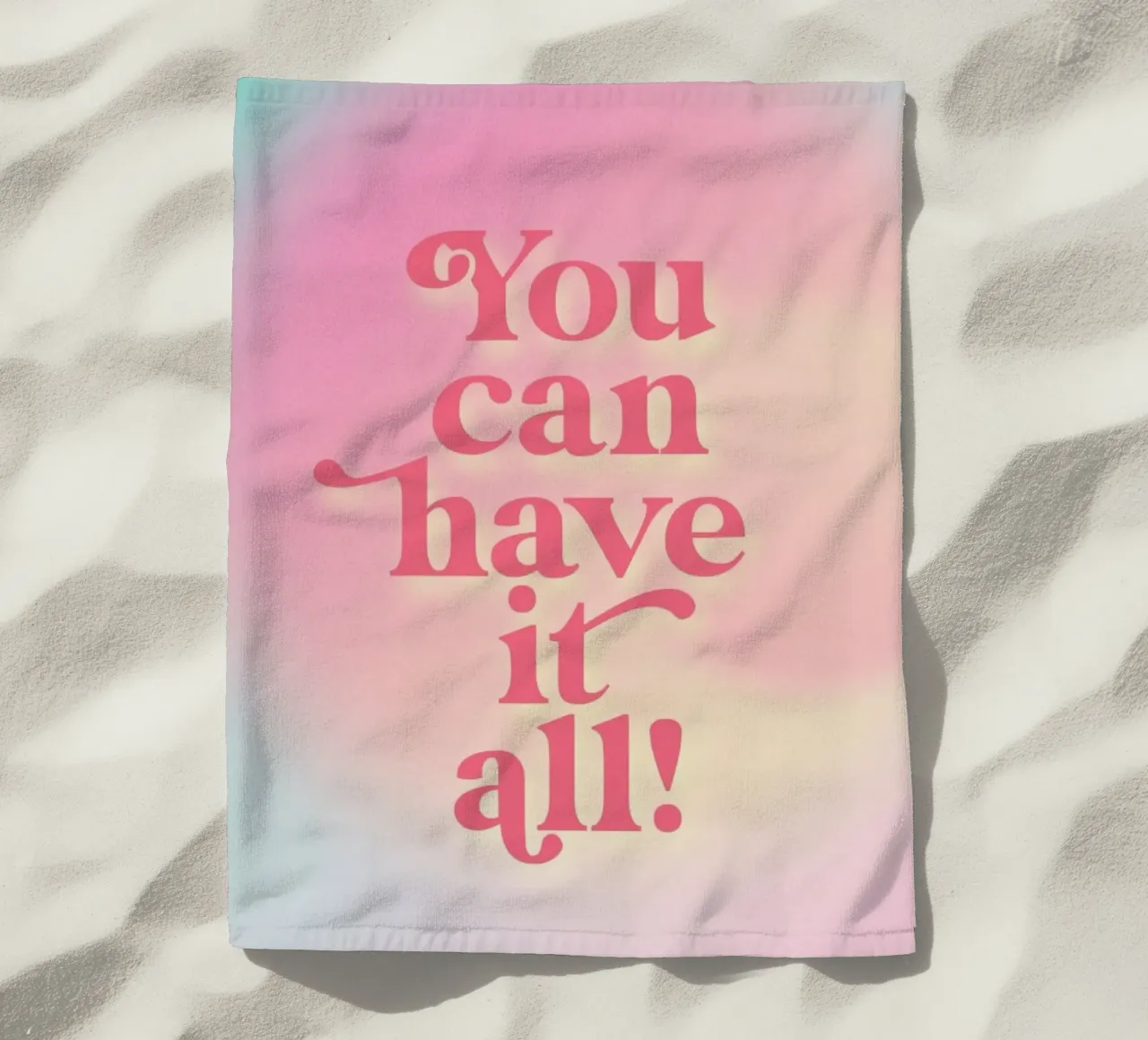 You Can Have It All toalla de playa de neon* fotografie