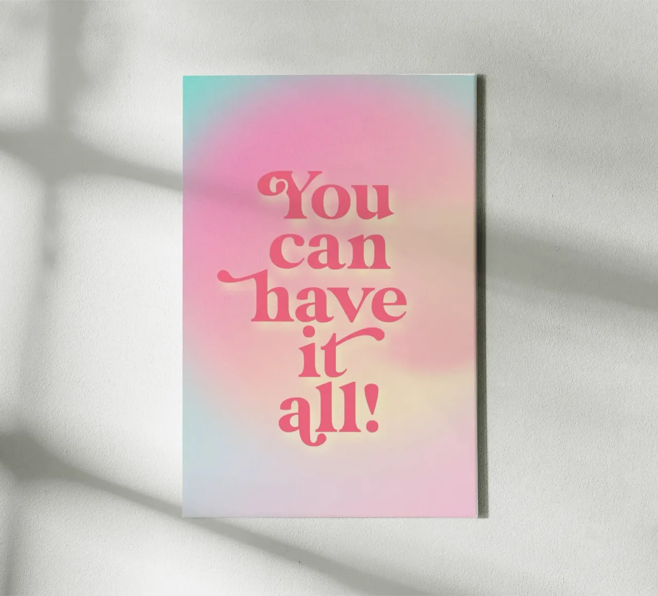 You Can Have It All tela con Cornice a cassetta da neon* fotografie