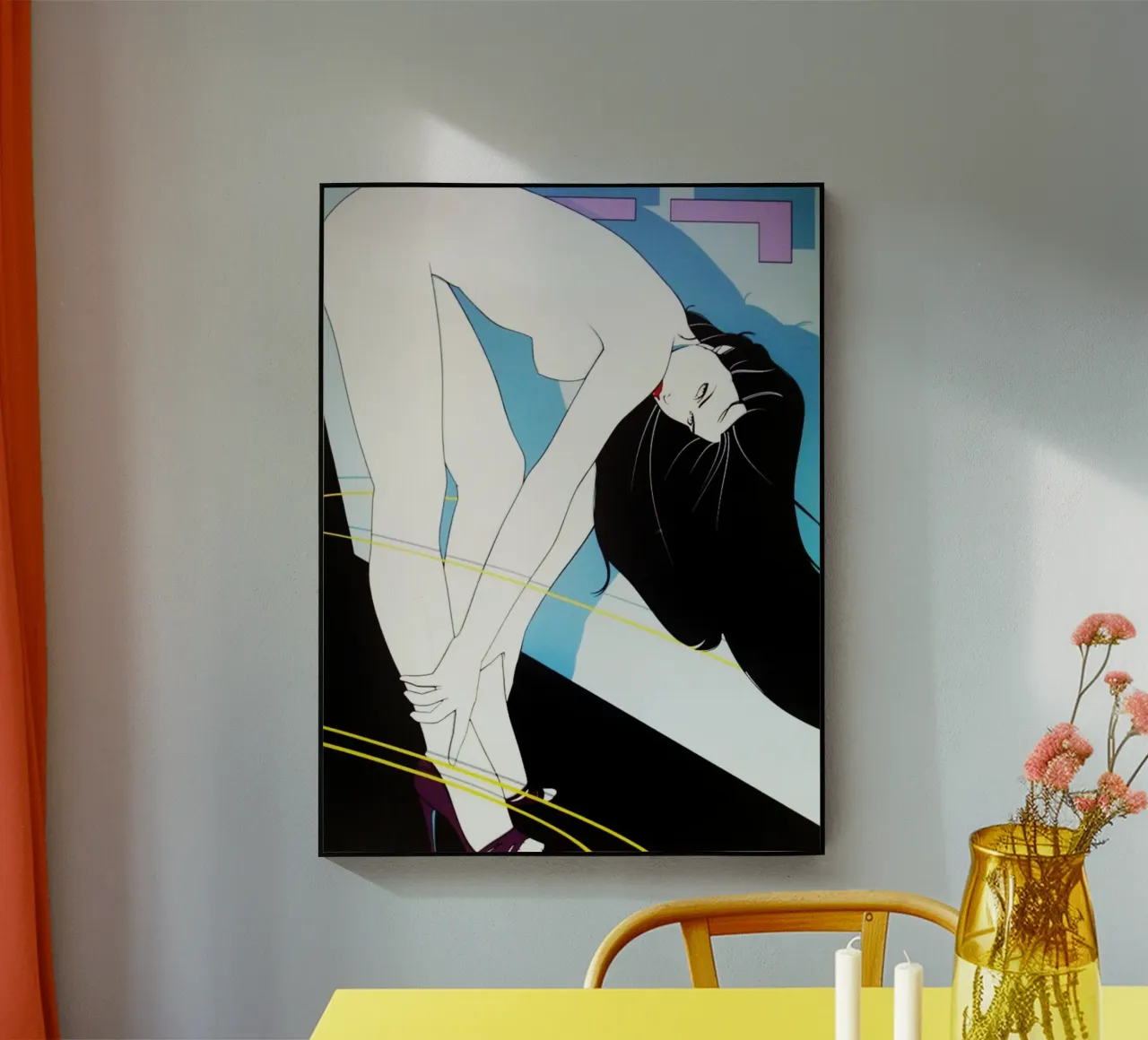 Patrick Nagel art plexiglass da Kabir