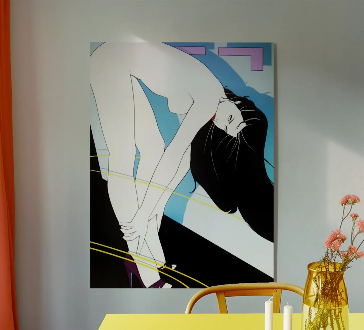 Patrick Nagel art plexiglass da Kabir