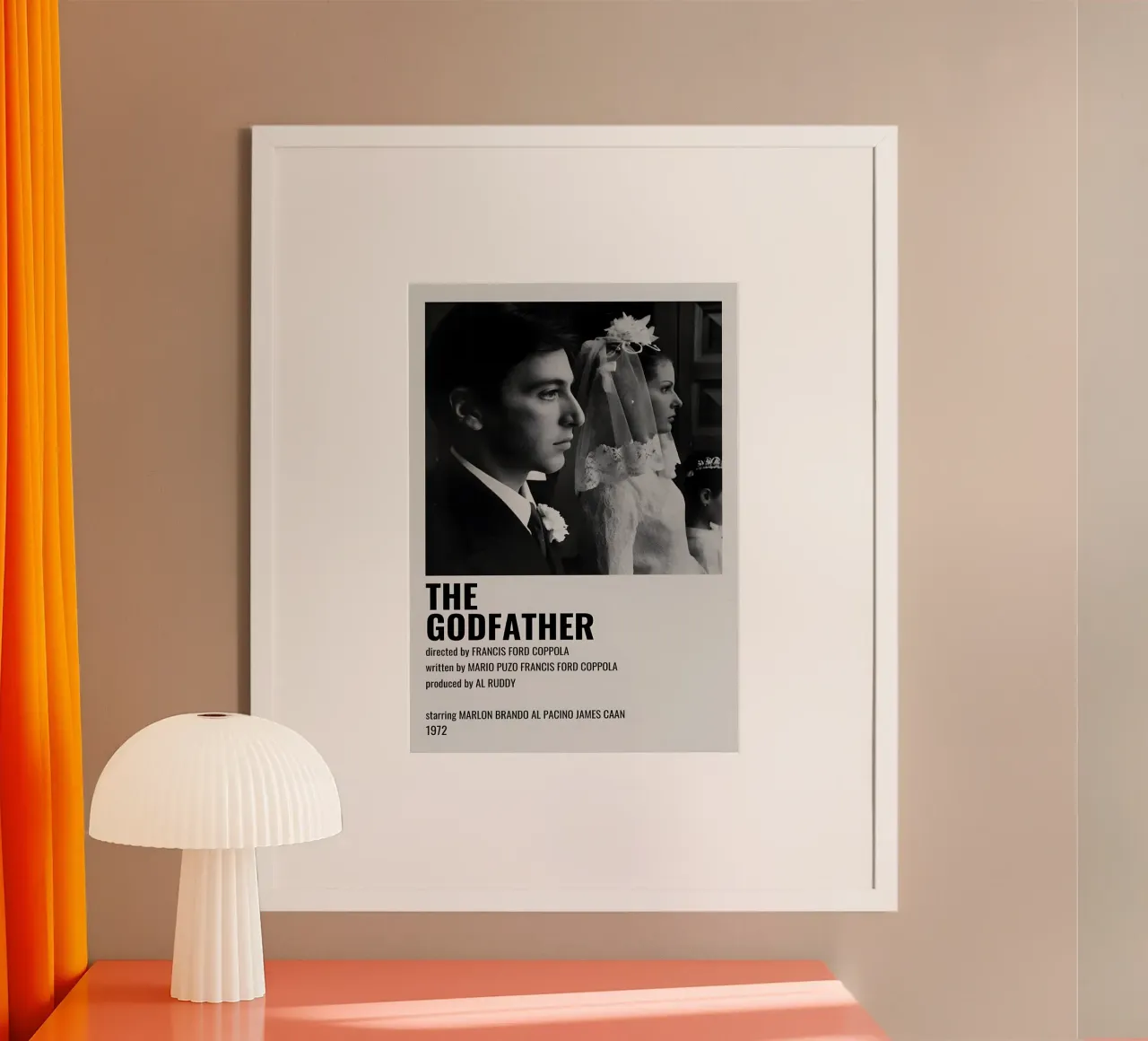 THE GODFATHER poster con telaio in alluminio da MVFminimalist