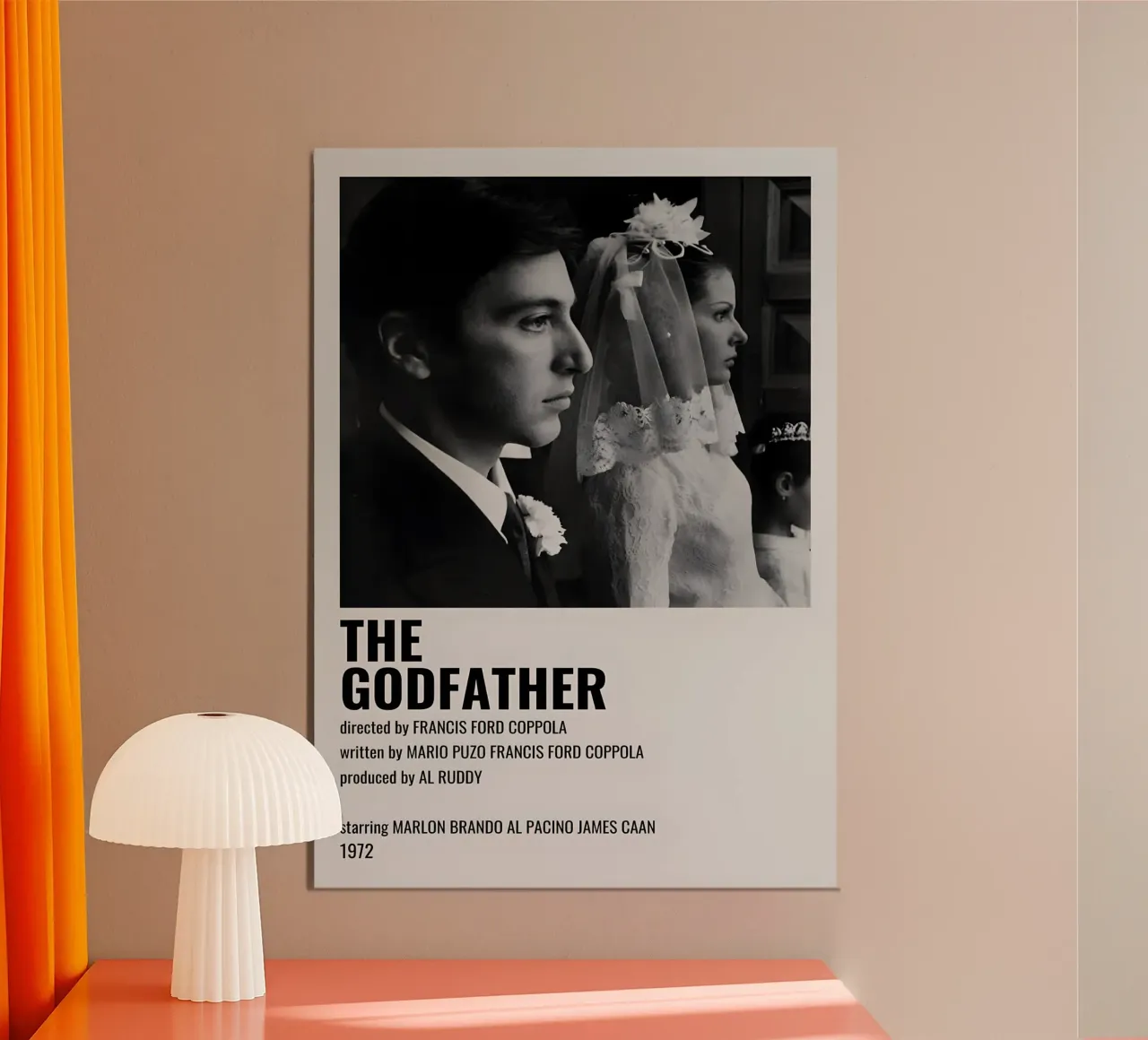 THE GODFATHER poster con telaio in alluminio da MVFminimalist