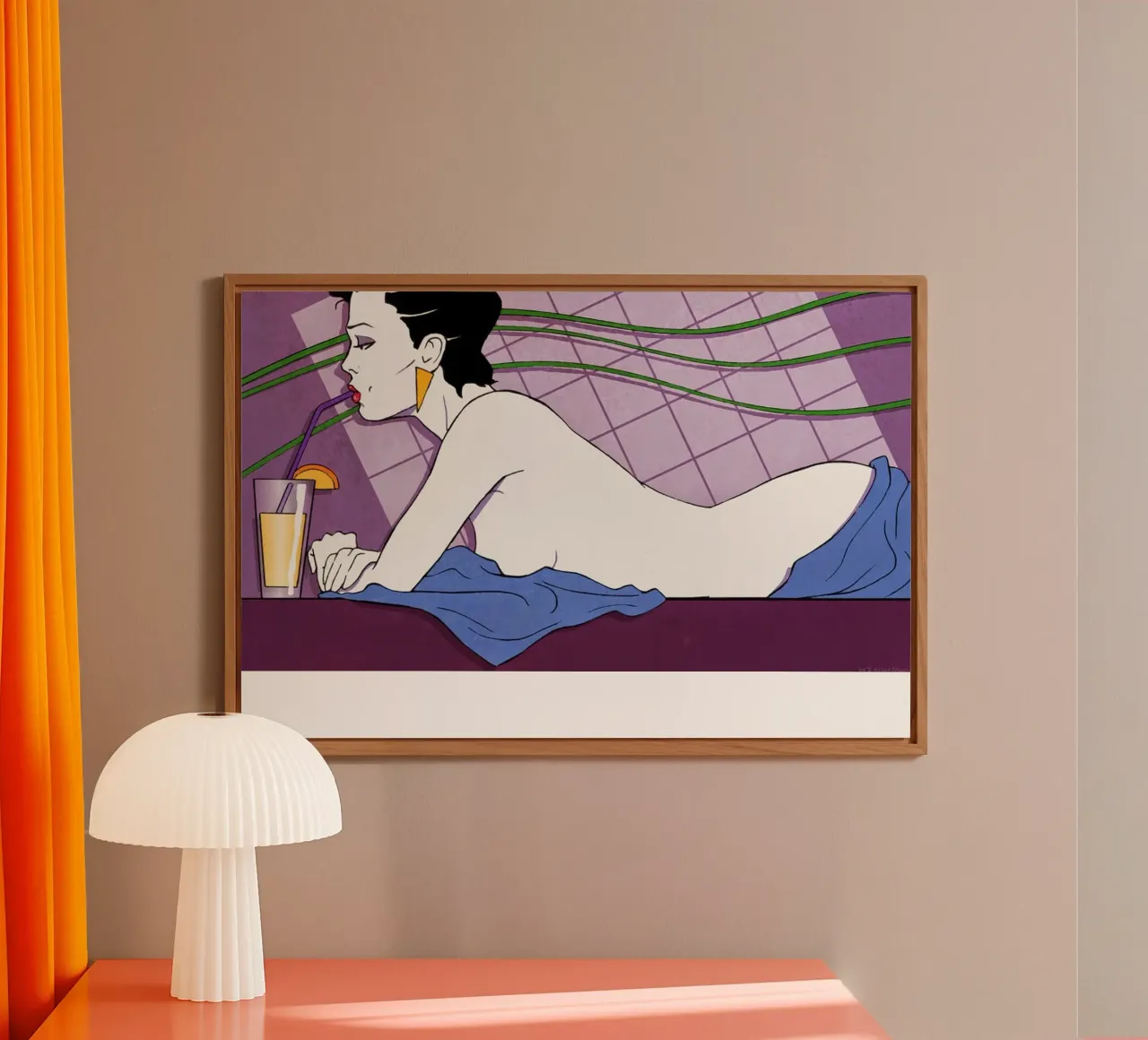 Patrick Nagel art alluminio dibond da Kabir