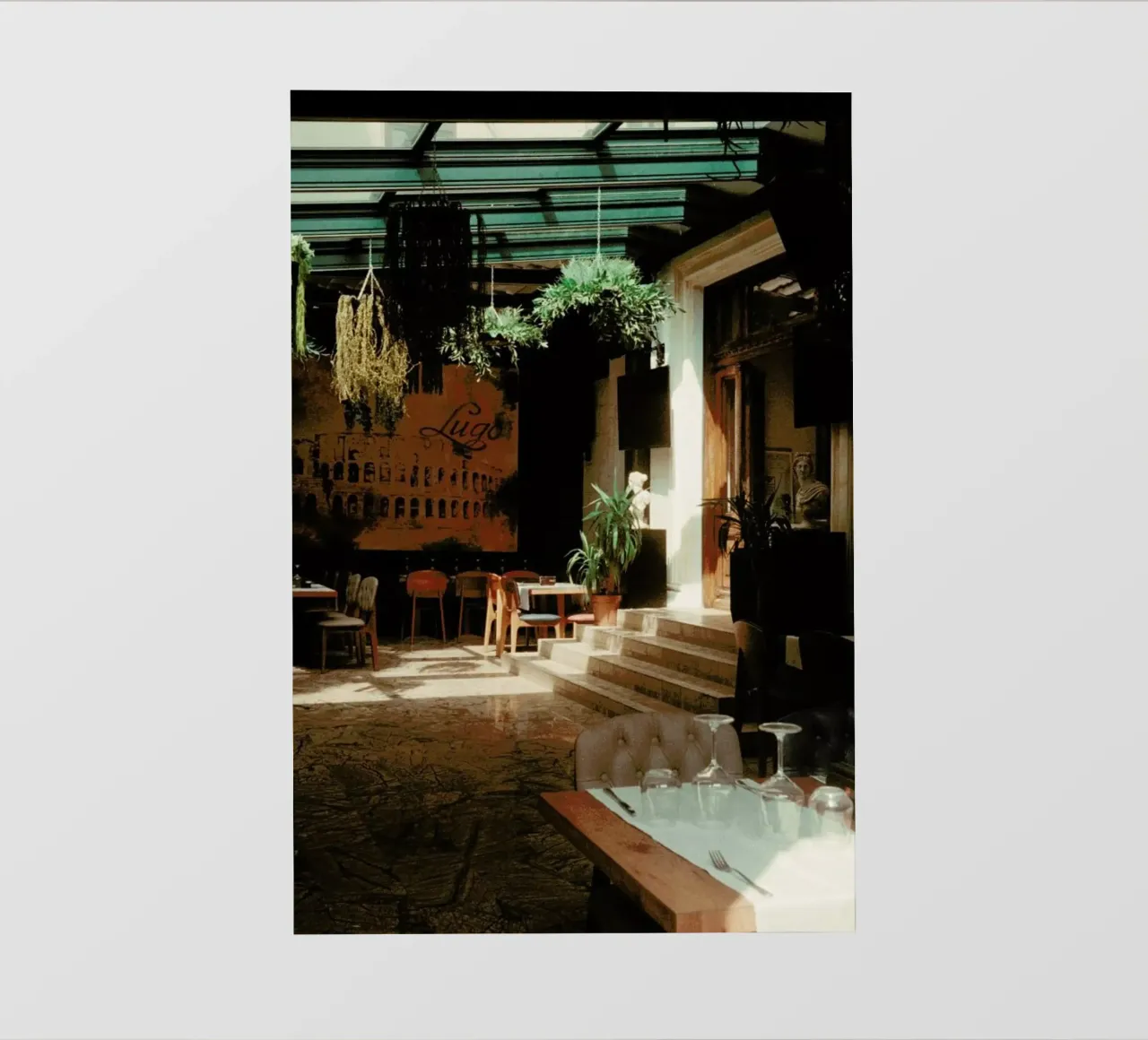 Analog Series The Small Cafe Backlit Folie von Sebastian Hilgetag