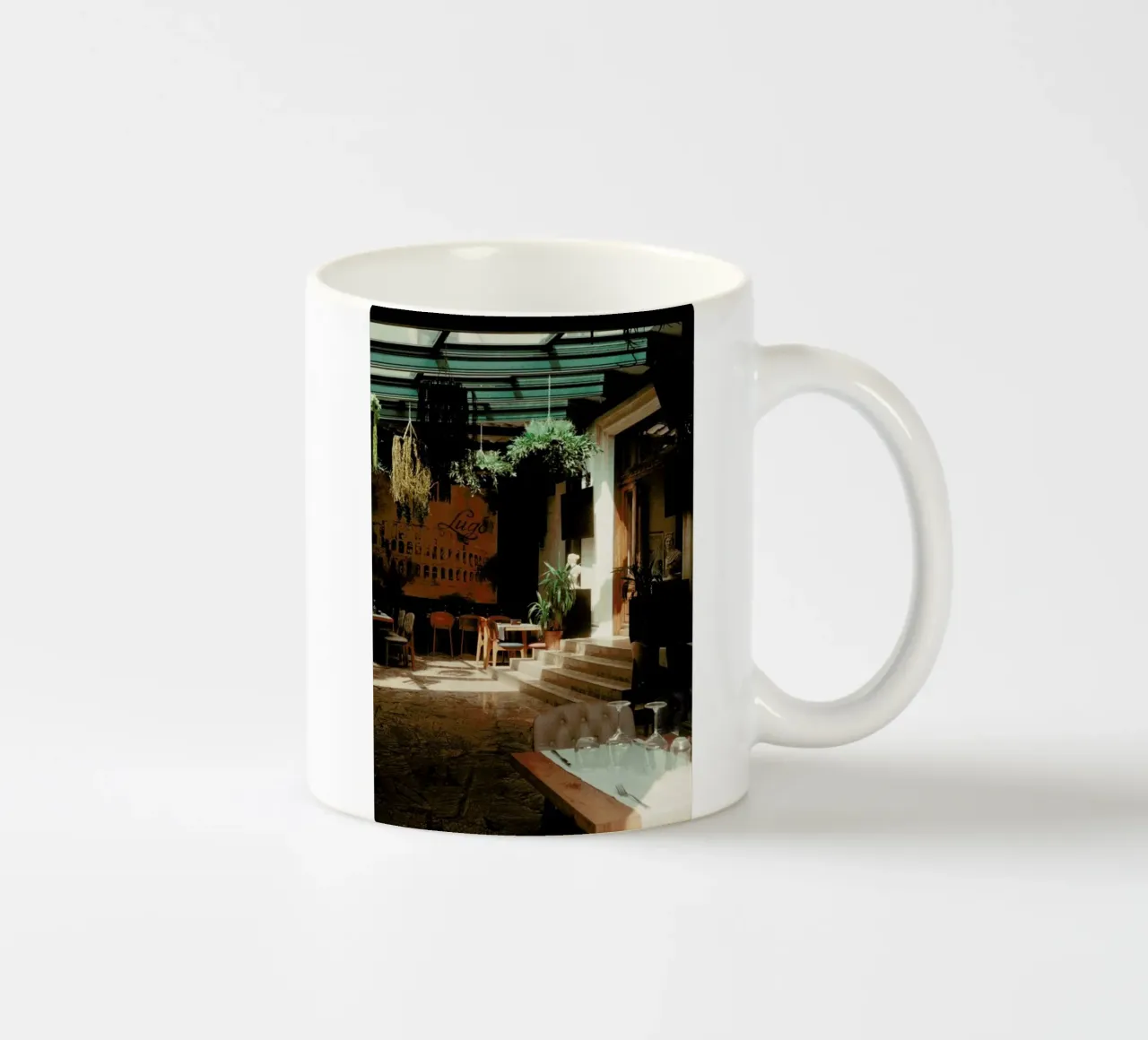 Analog Series The Small Cafe taza de cerámica de Sebastian Hilgetag