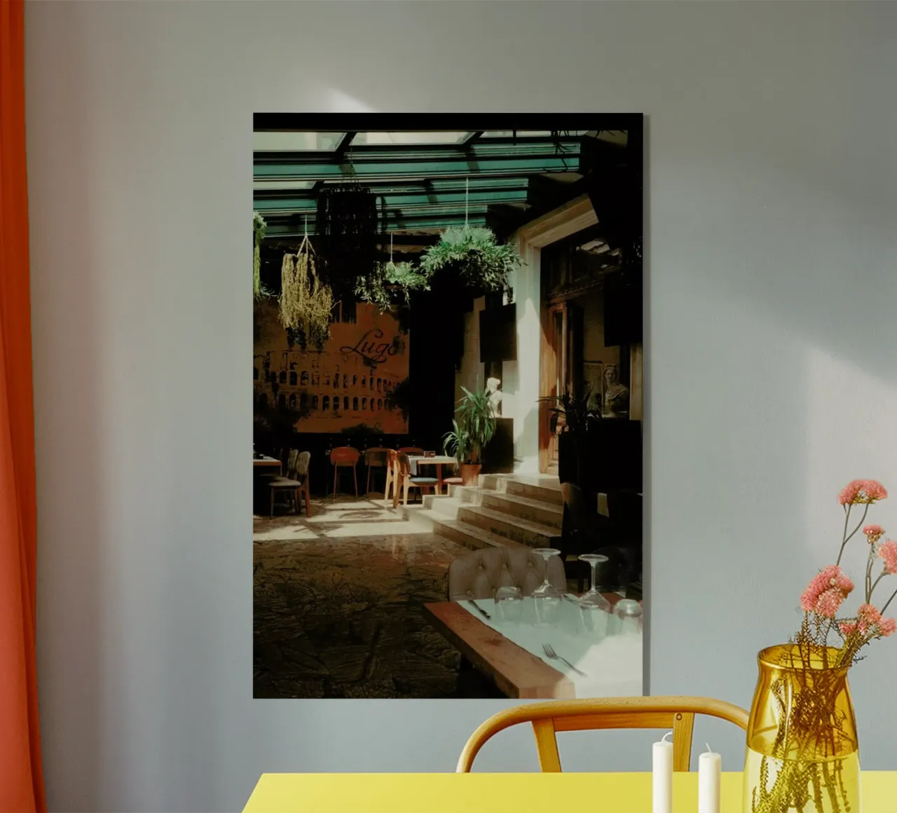 Analog Series The Small Cafe Acryl-Glas von Sebastian Hilgetag