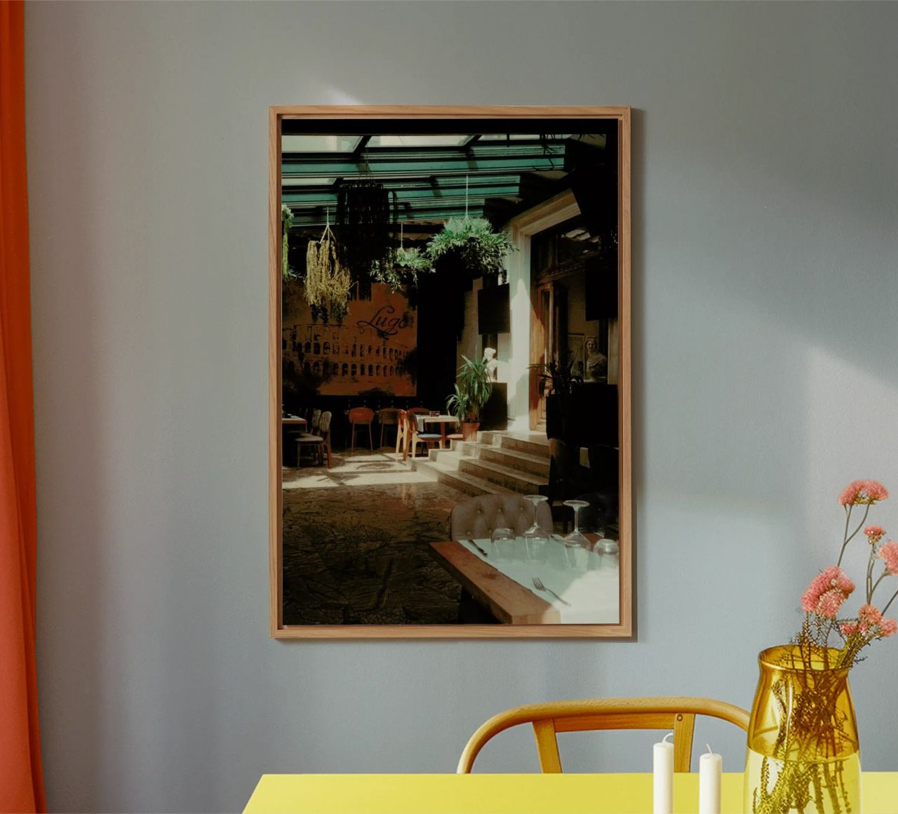 Analog Series The Small Cafe alluminio dibond da Sebastian Hilgetag
