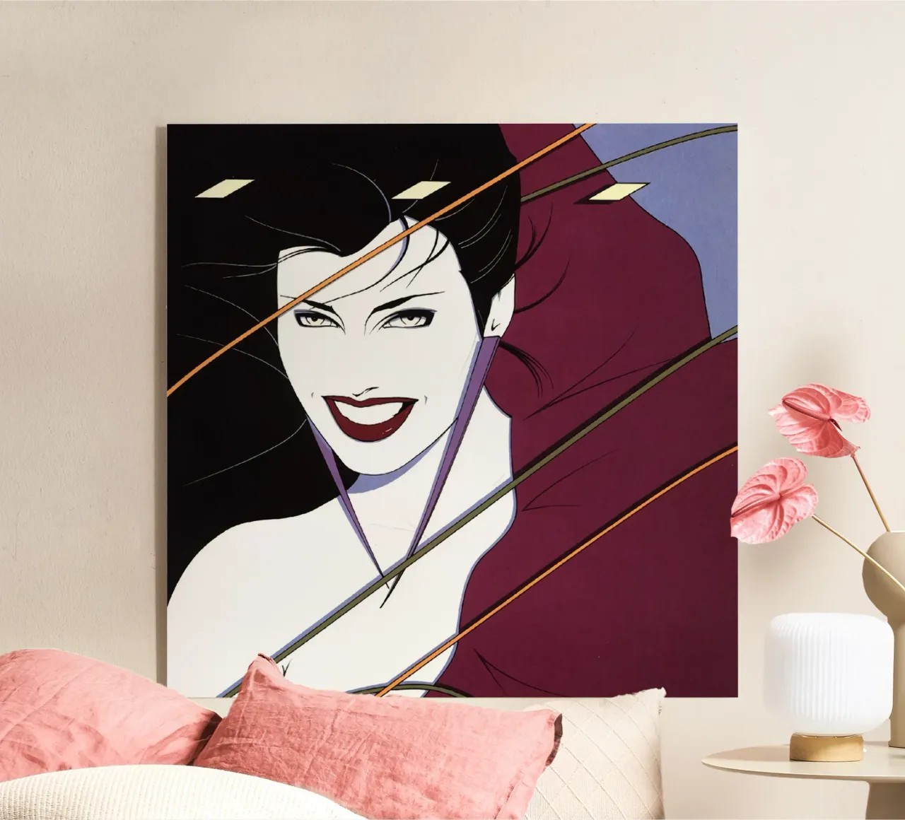 Patrick Nagel art plexiglass da Kabir