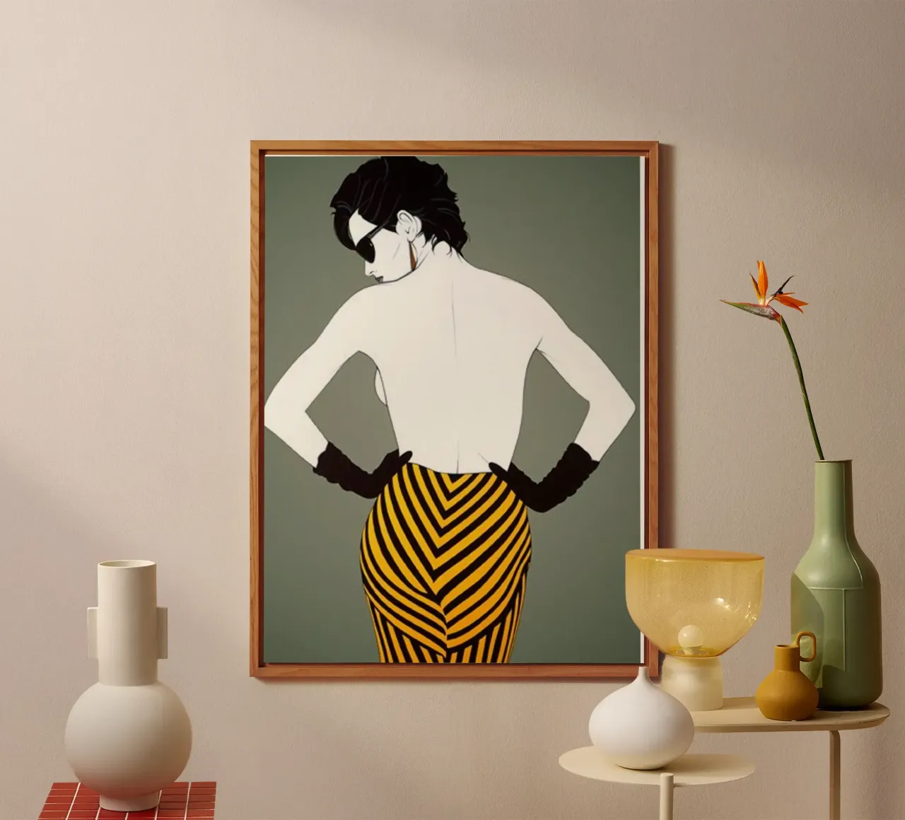 Patrick Nagel art alluminio dibond da Kabir