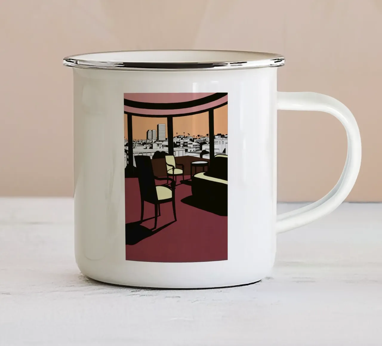 Ken Price Tramonto occidentale tazza in smalto da Marcobarshop