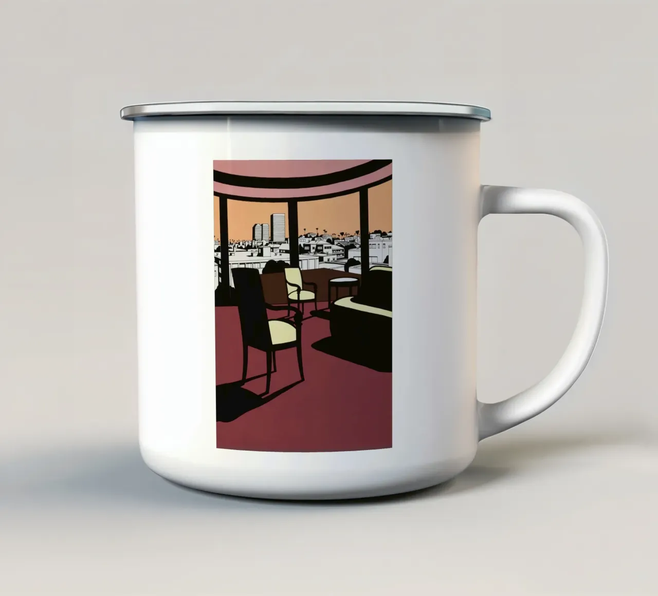 Ken Price Tramonto occidentale tazza in smalto da Marcobarshop
