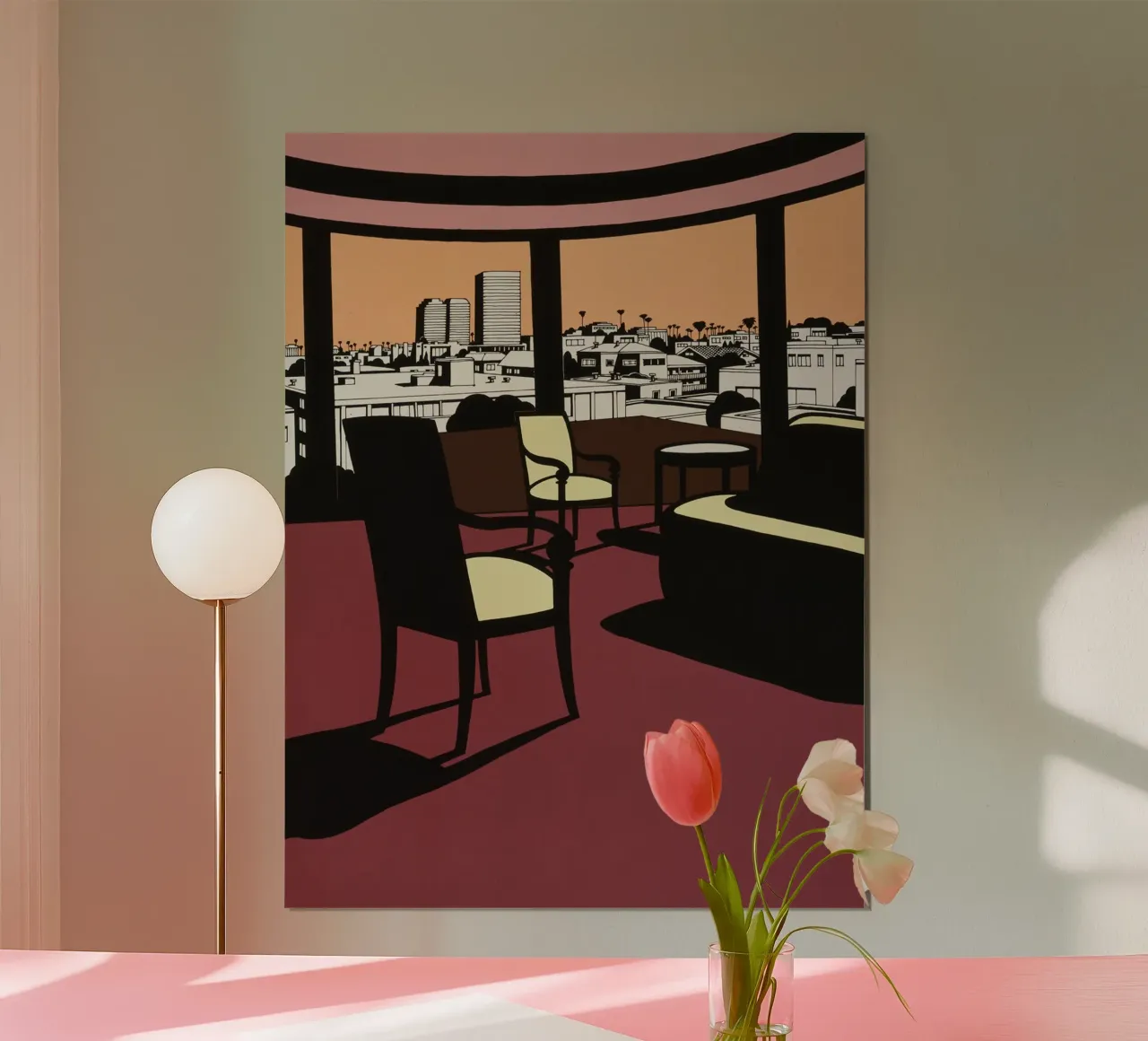 Ken Price Tramonto occidentale poster con telaio in plastica da Marcobarshop