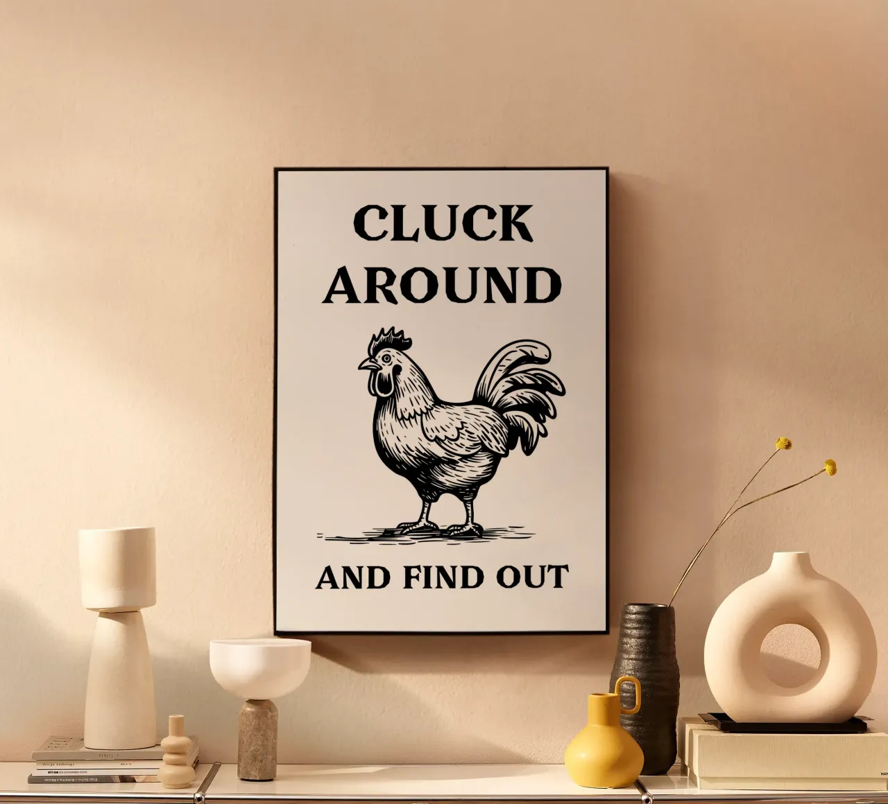 Cluck around and find out plexiglass da edsonramosart