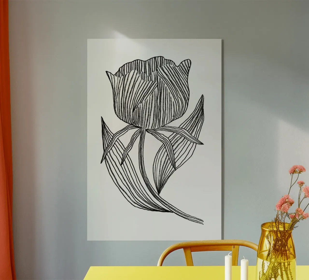 Rose Silhouette plexiglass da Graphite