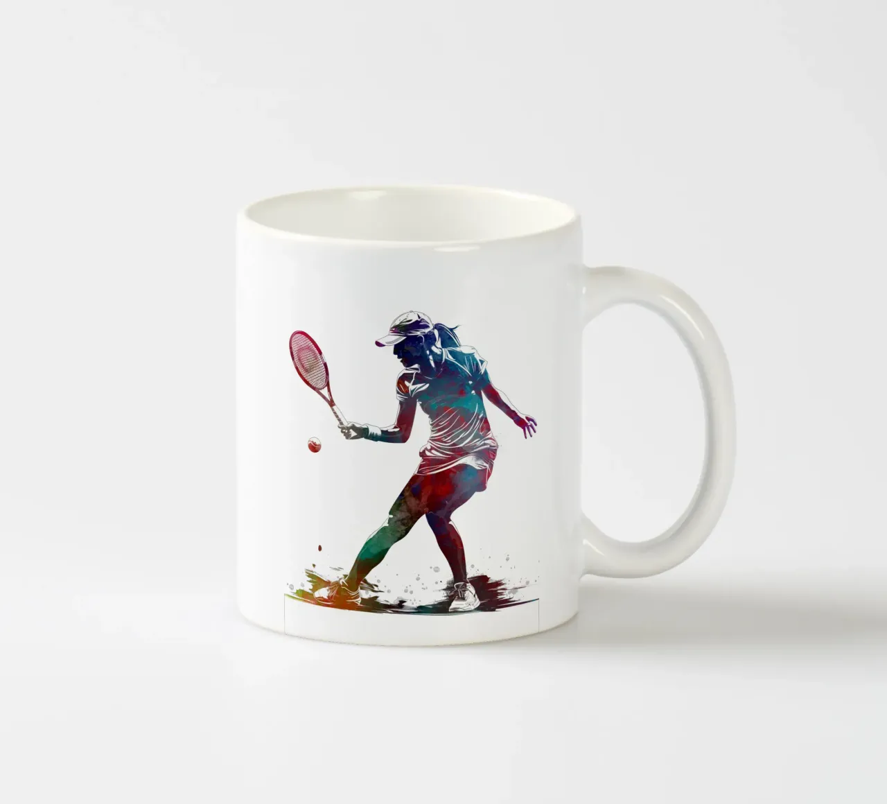 Tennisspieler Sport Kunst Keramik Tasse von SPORT