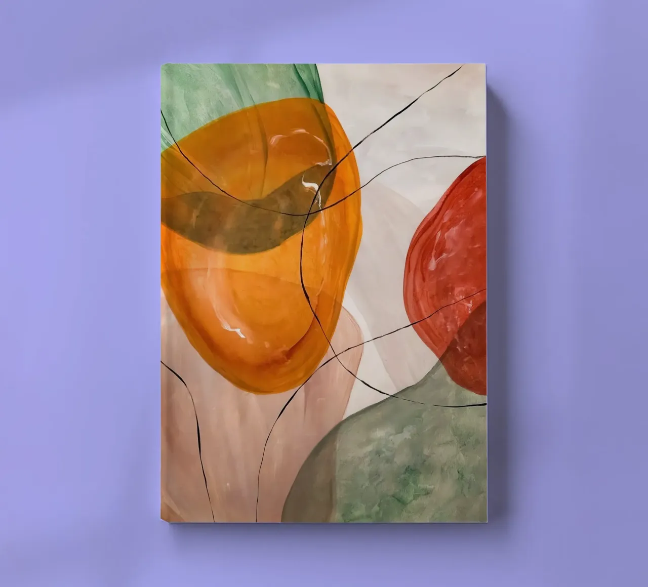 Translucent Overlays in Orange and Red Tones notebook by Artbyvo