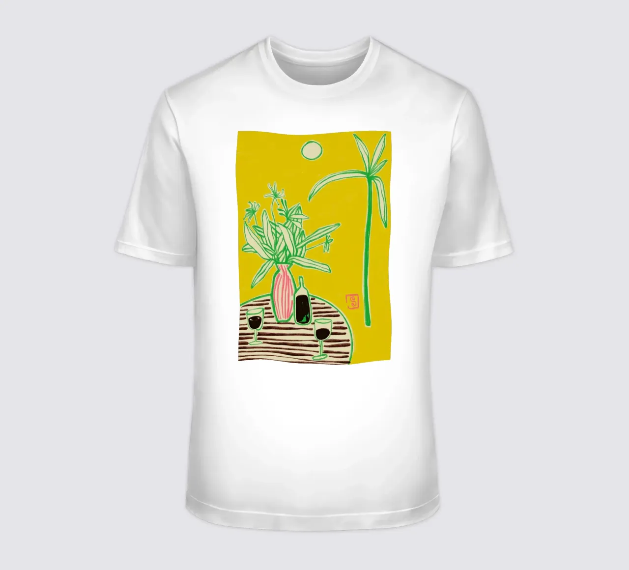 Conversation By The Sea t-shirt da Sandra Poliakov