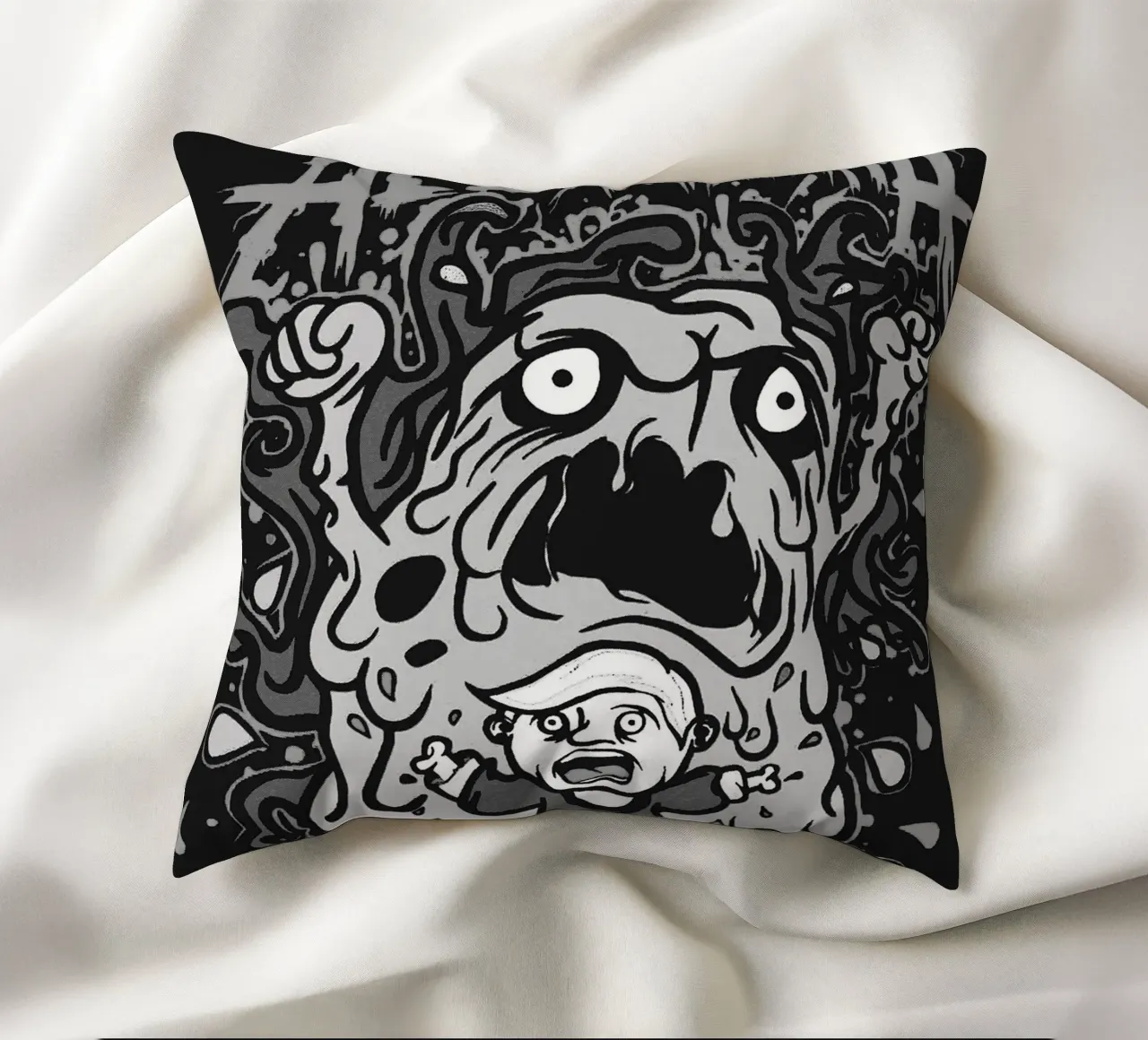 L'art du groupe Asking Alexandria coussin de vanhesling