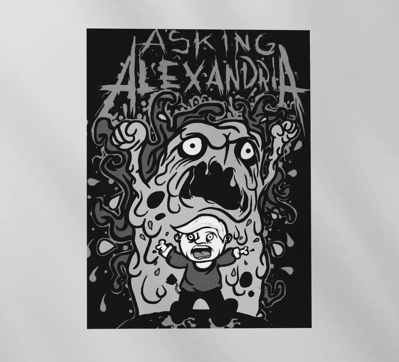 Asking Alexandria band art backlit film by vanhesling
