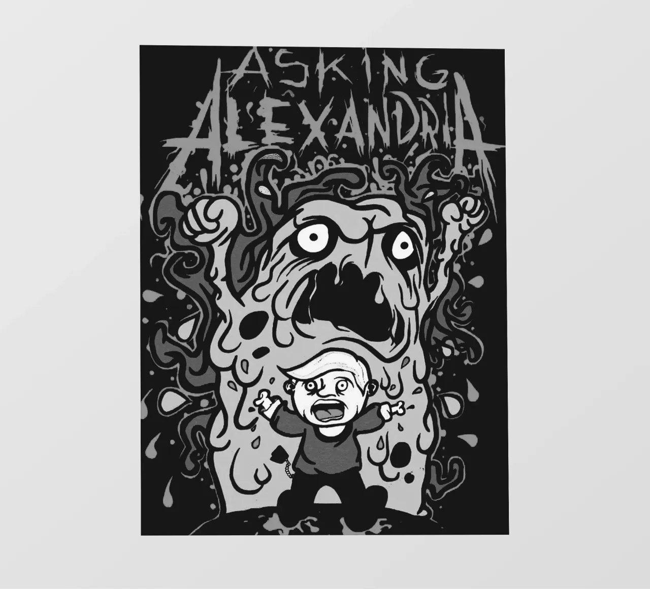 Asking Alexandria Bandkunst Fototapete von vanhesling