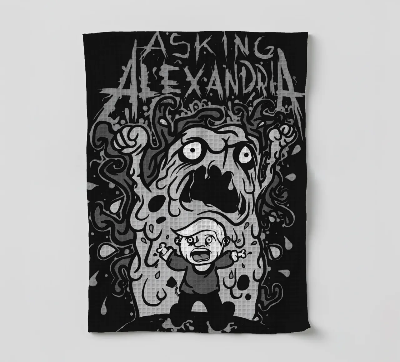 L'art du groupe Asking Alexandria torchon de vanhesling
