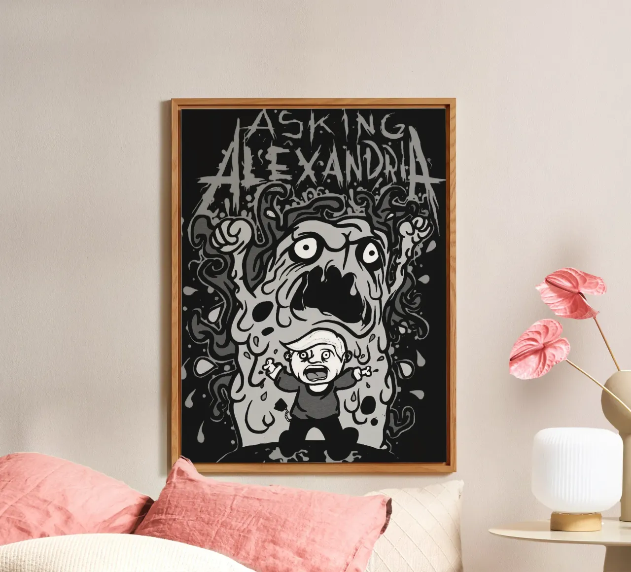 Asking Alexandria band art forex plate by vanhesling