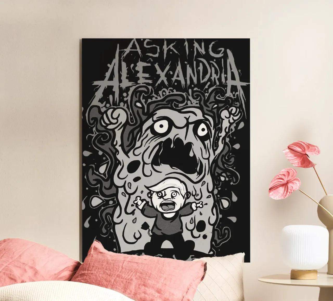 Asking Alexandria band art forex plate by vanhesling