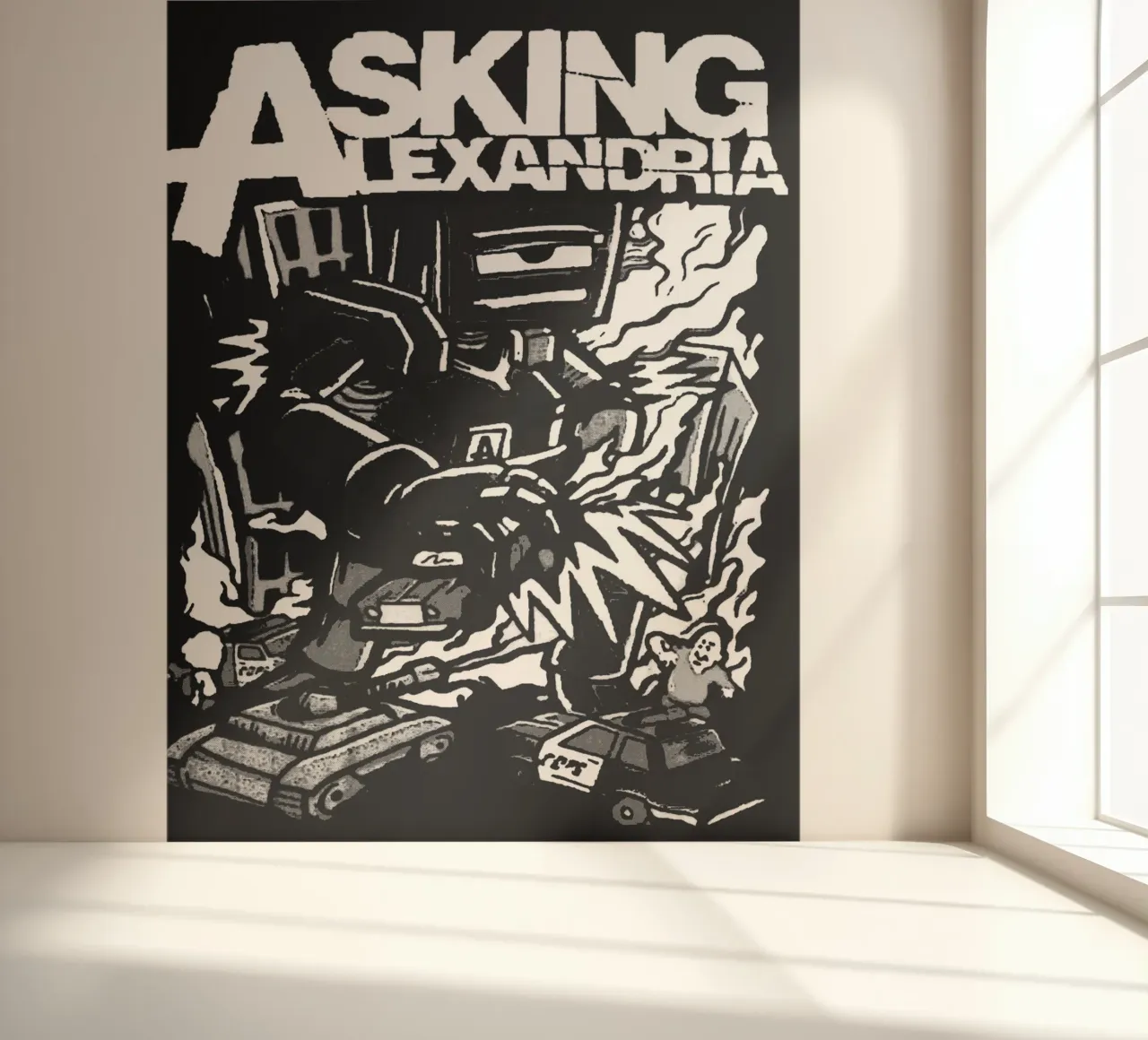 Arte de la banda Asking Alexandria papel para pared de vanhesling