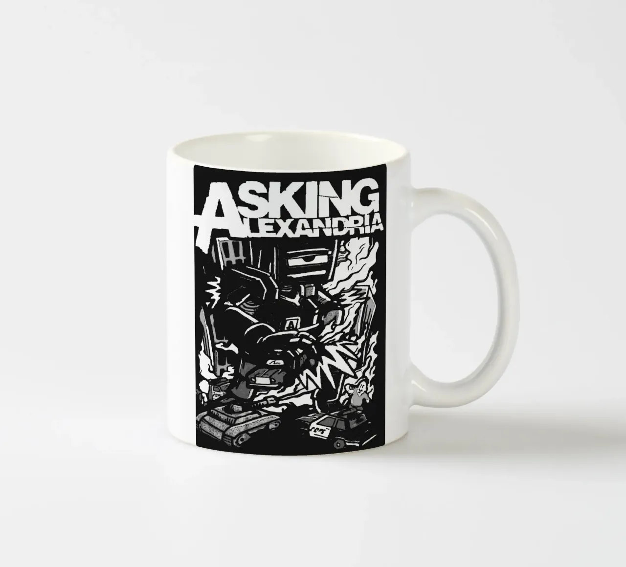 L'art du groupe Asking Alexandria mug en céramique de vanhesling