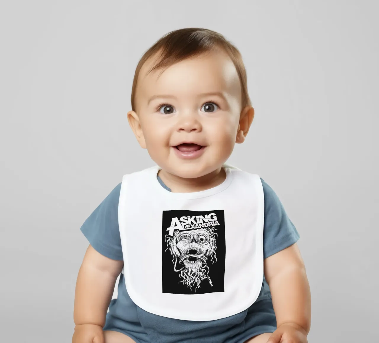 Arte della band degli Asking Alexandria bavaglino da vanhesling