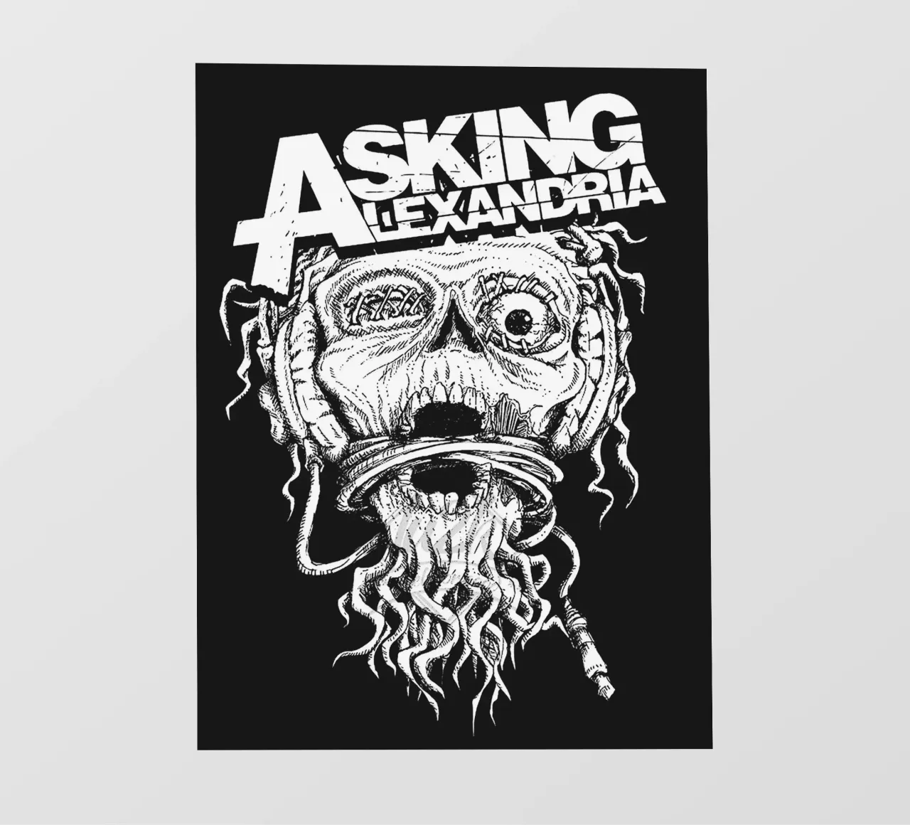 Asking Alexandria band art pvc cover by vanhesling