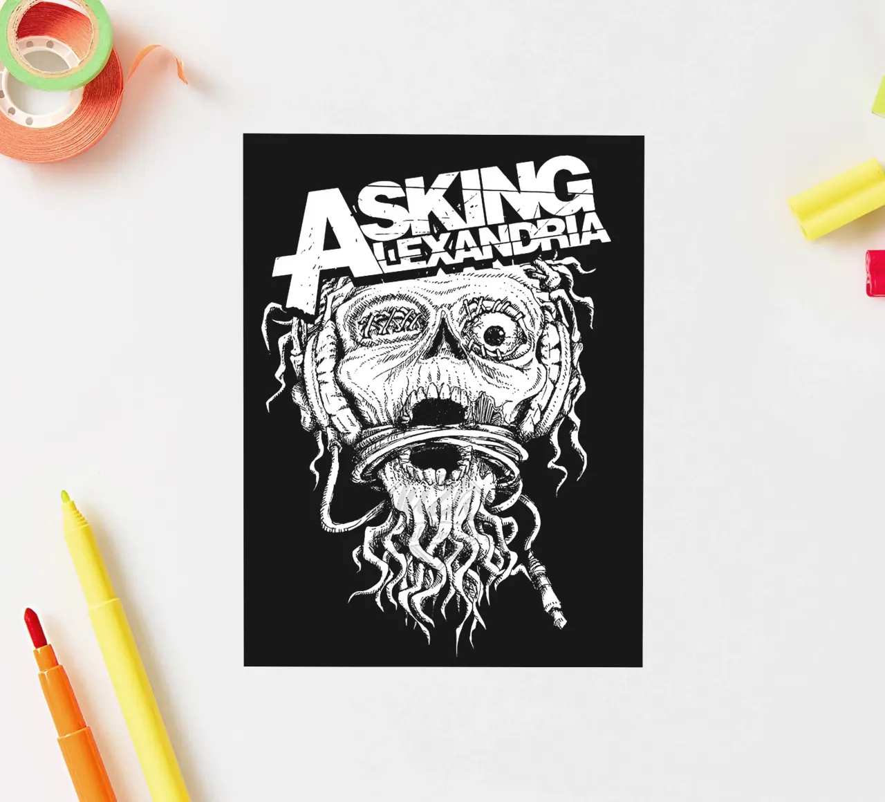L'art du groupe Asking Alexandria autocollant de vanhesling