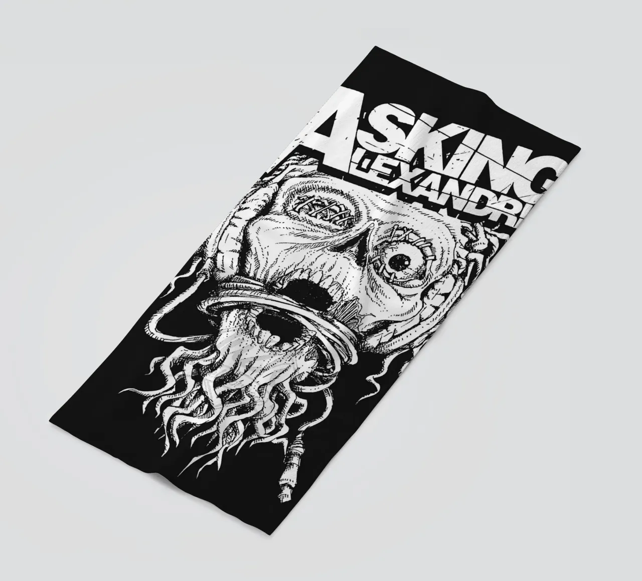 Asking Alexandria band art beach towel by vanhesling