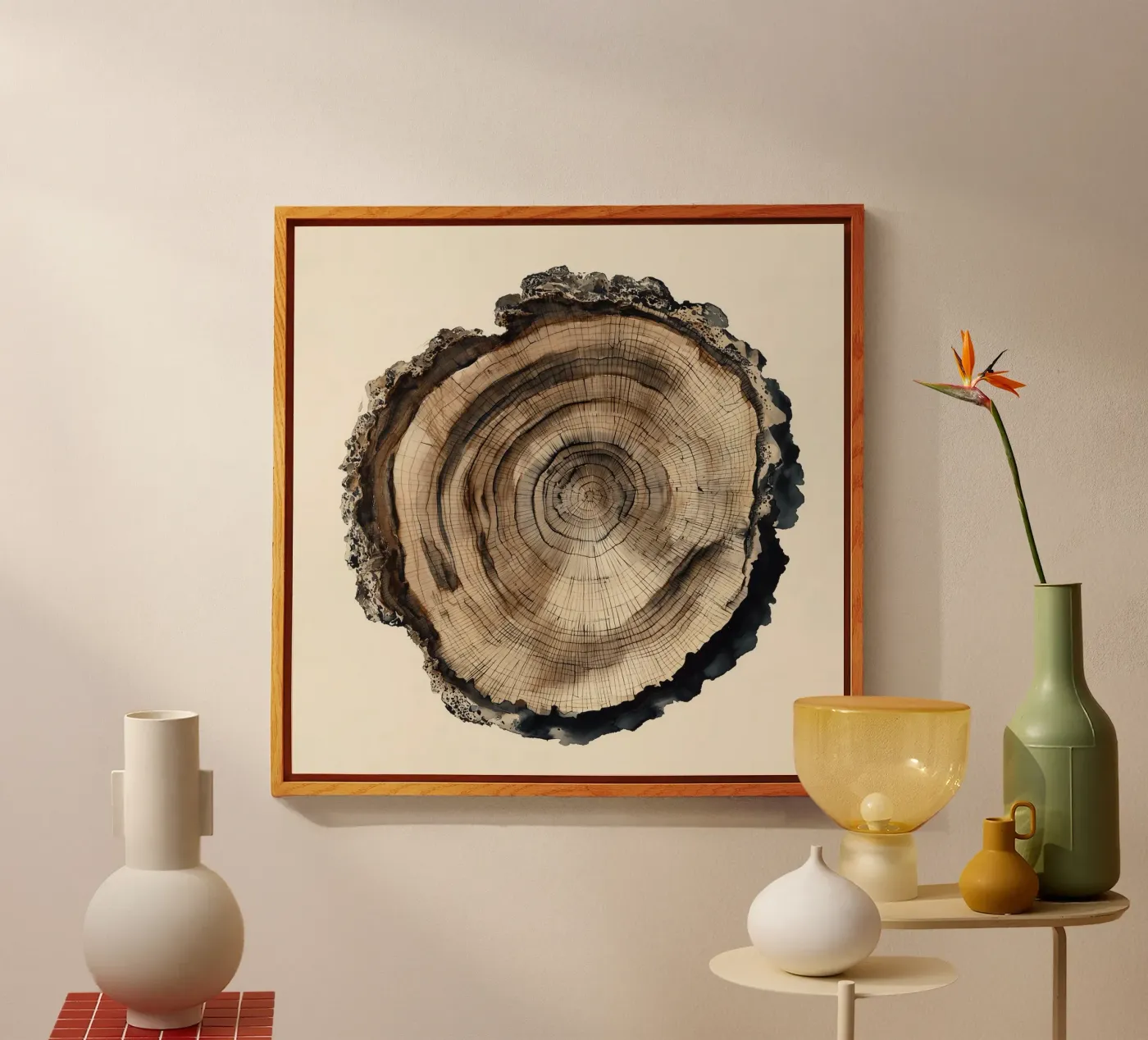 Timber Echo acryl van Louise Wilder Studio