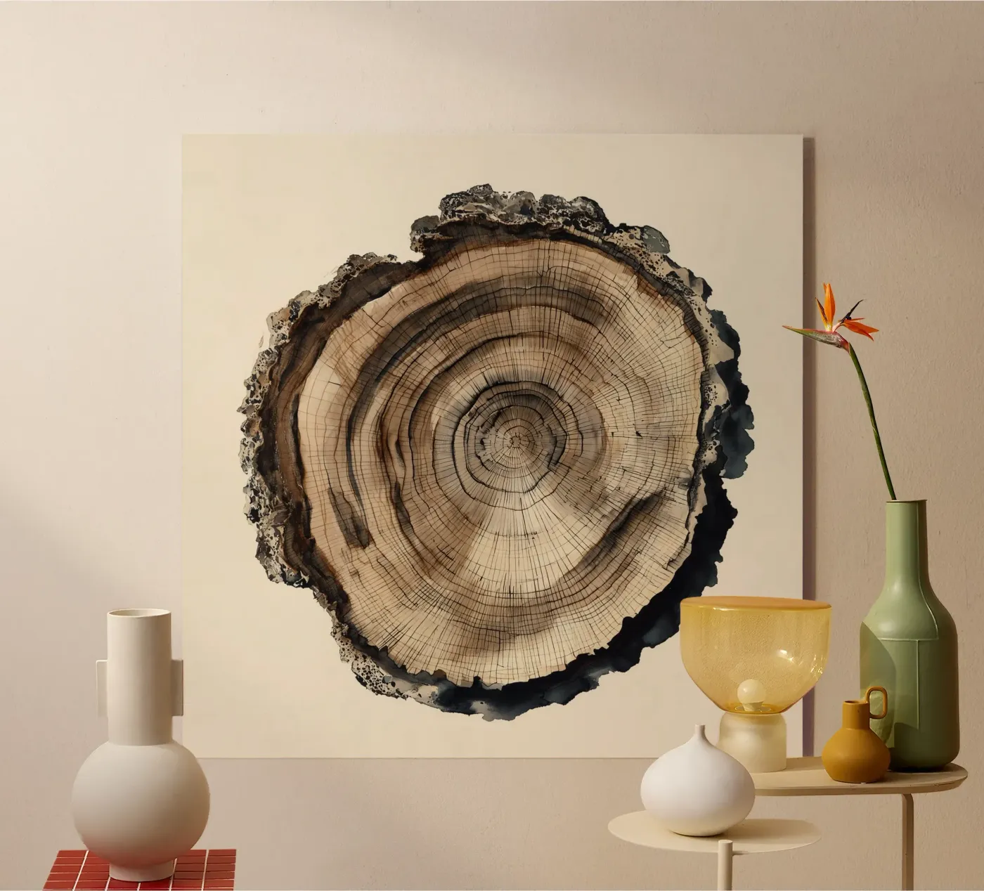 Timber Echo acryl van Louise Wilder Studio