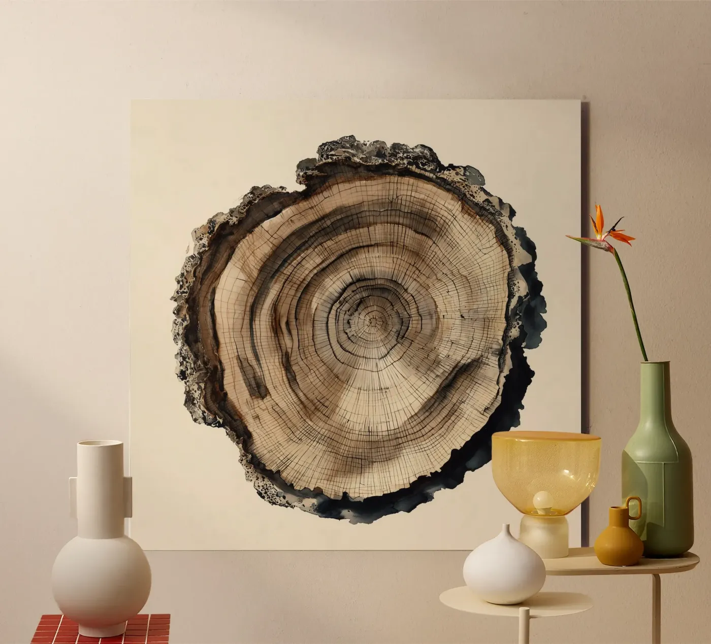 Timber Echo forex plate by Louise Wilder Studio