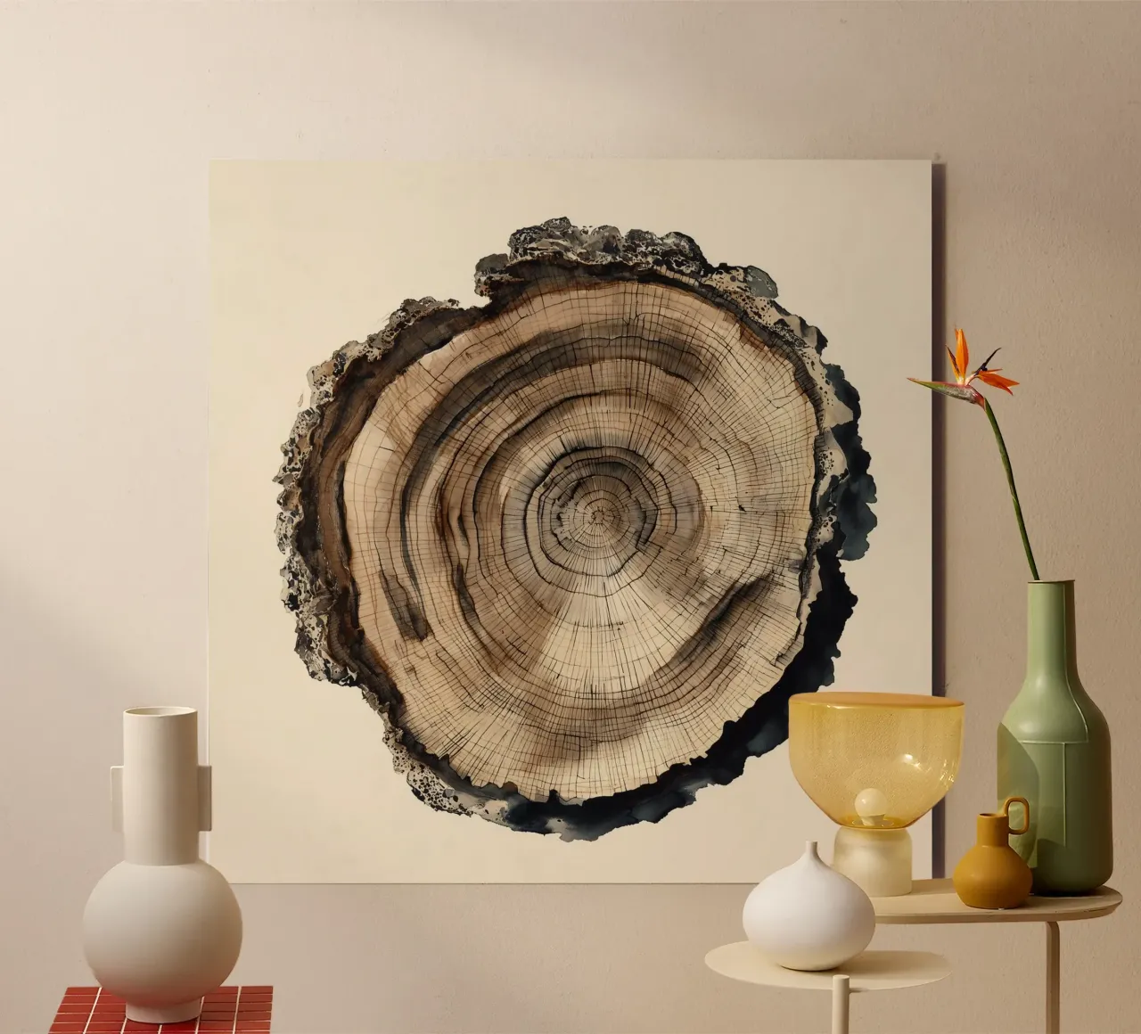 Timber Echo forex plate by Louise Wilder Studio