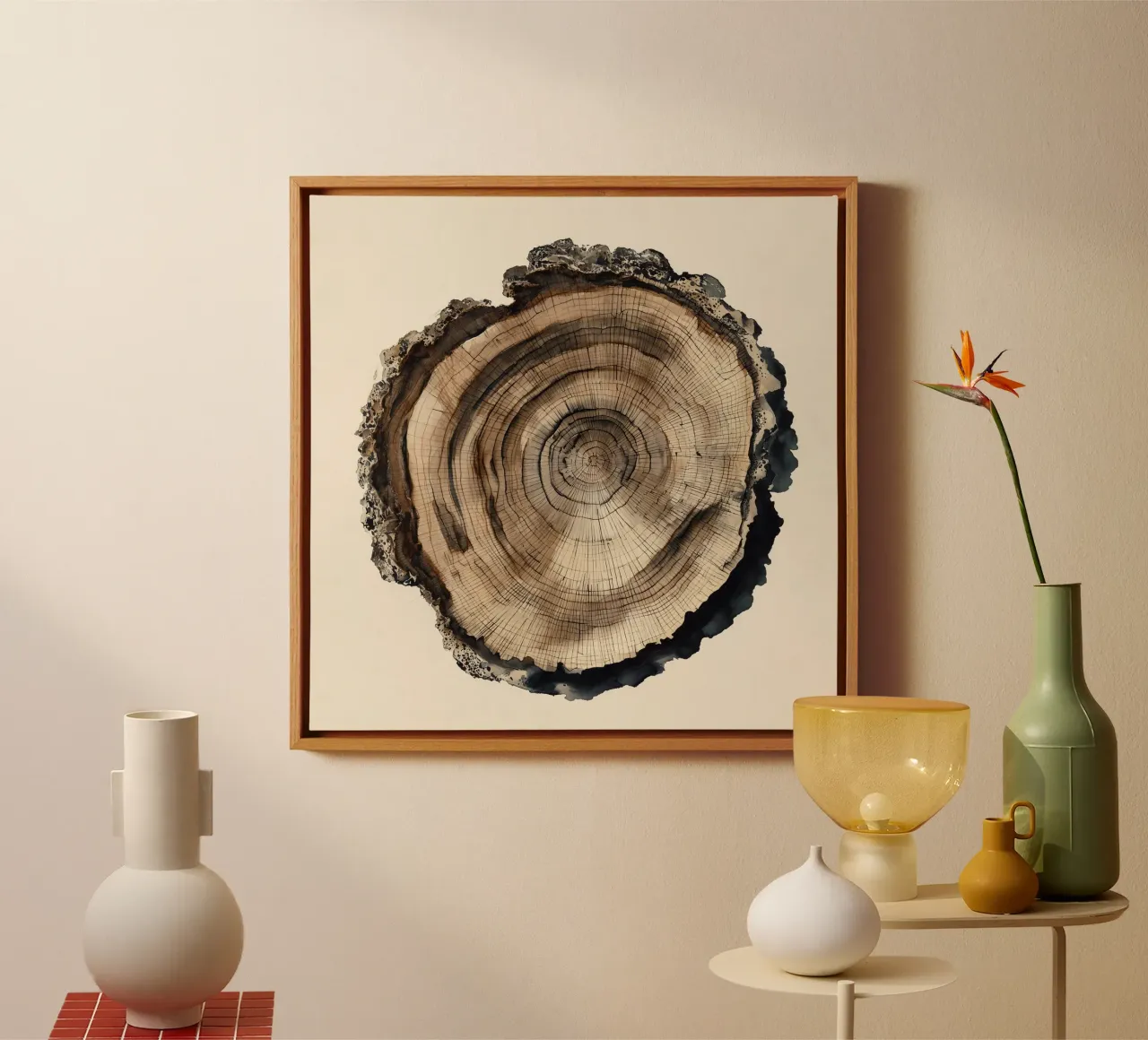 Timber Echo canvas by Louise Wilder Studio