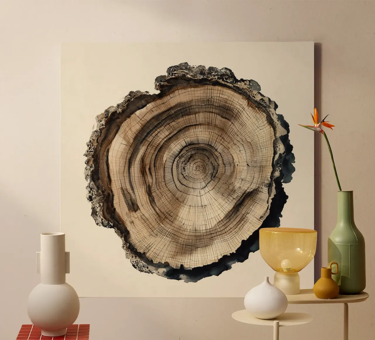 Timber Echo canvas by Louise Wilder Studio