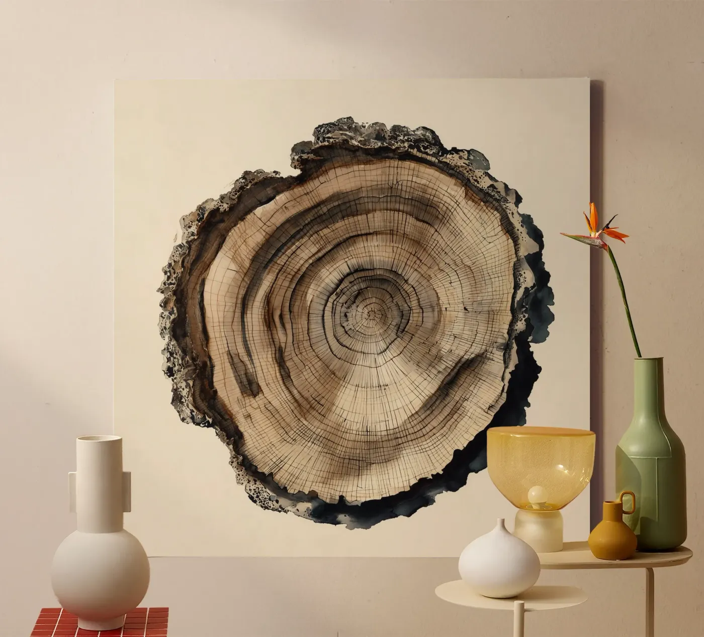 Timber Echo toile de Louise Wilder Studio