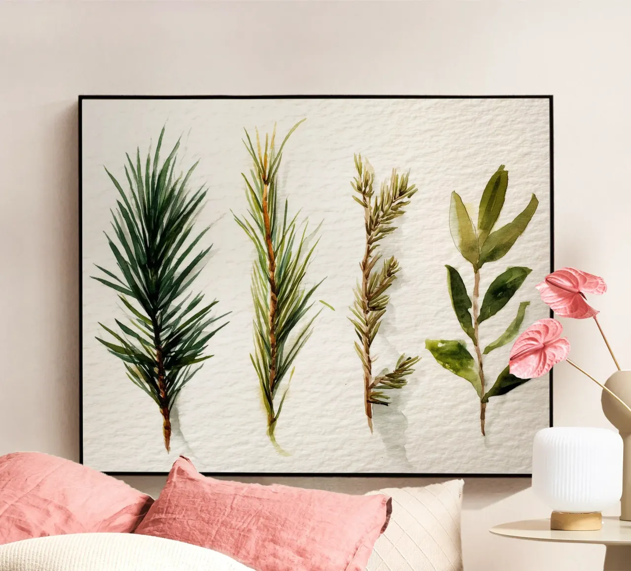 Quartetto Evergreen plexiglass da Louise Wilder Studio