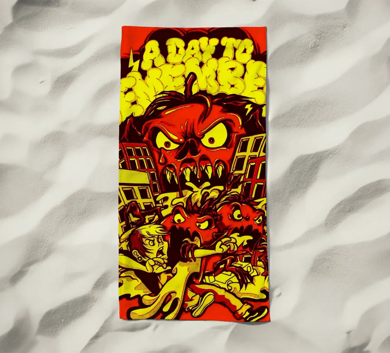 Arte della banda di A Day to Remember telo mare da vanhesling