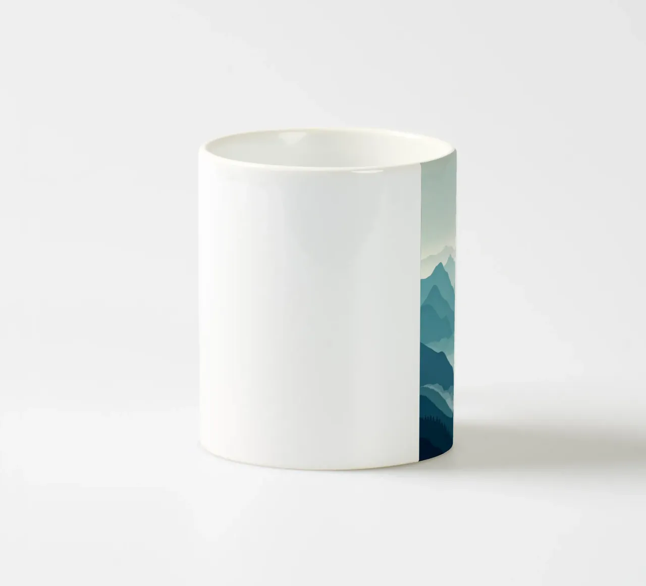 Een rustig blauw natuuruitzicht keramische mok van Artistic-shop